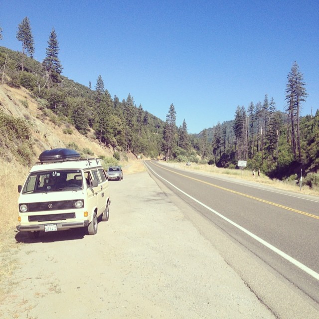 Comin down from Meyers Grade, #vanhana made it over the sierras.  We will be home soon! #frantasticvoyage #vanlife